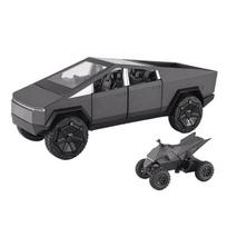 1/24 Tesla Cybertruck SUV Off Road Alloy Diecast Metal Model Boutique Decorations Trendy Toys Ornaments Holiday Gift for Boyfriend Boy pilka