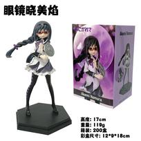 17CM Akemi Homura Figure Anime Puella Magi Madoka Magica The Rebellion Desktop Golf Model Toy Gift Collection Ornaments PVC with box