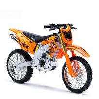 1/10 Kawasaki KX450F lieto lydinio motociklo modelis Kolekcionuojama transporto priemonė su garsu Off Road Autocycle Žaislai Automobilis oranžinė