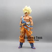 28cm Dragon Ball Z figūrėlė Goku Anime figūrėlės Pirmasis Super Saiyan Gk Kraujo danga Gokou PVC modelis Žaislai Lėlė Kolekcionuojamos Dovanos With Box