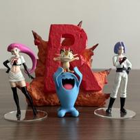 Anime Pokemon Figūrėlė Raketos Komanda Veiksmo Figūrėlės PVC Kolekcinis Modelis Žaislai Vaikams Dovanos 3-11cm