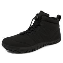 Men Winter Boots Barefoot Snow Warm Boots Fur Plush Ankle Shoes Women Waterproof Anti-Slip Outdoor Hiking Camping Walking Shoes 35