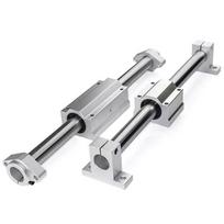 1 vnt. aliuminio lydinio linijinis guolis XYZ stalas SK8 SK10 SK12 SK16 SK20 bėgio veleno atrama SHF8 SHF10 SHF12 SHF16 CNC freza SHF8