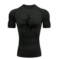 Men's Sports T-shirt Training Fitness Compression Shirt Gym Workout Athletic Tees Short Sleeve Rashguard for Men S