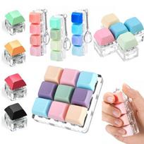 1-9 Keys Keyboard Button Keychain Fidget Toys Funny Decompression Button Keycaps Stress Relief Finger Keyboard Caps Toys Kids