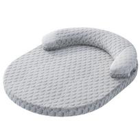 Removable Cooling Dog Bed Anti-slip Cooling Sleeping Pad Pet Cooling Mat  Living Room 17.72x13.78 in pilka