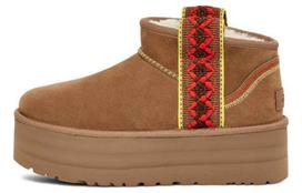 UGG Classic Ultra Mini Braid Boot Chestnut Women's 1138491-CHE 39