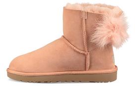 UGG Fluff Bow Mini Fleece Lined Pink Red Women's 1094967-SNTN 40