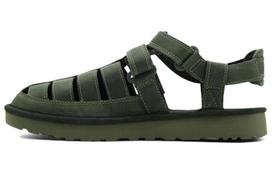 UGG Dune Žvejo Stiliaus Karvės Odos Žalios Basutės 1102694-MSG 41