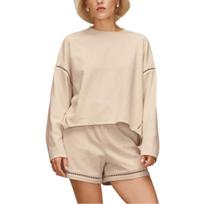 UGG Drop Shoulder Sleeve T Shirt Women's 1176455-CRM M