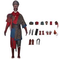 Gorgeous Black Myth Wukong Cosplay Outfit For Adults And Children Featuring Red And Blue Colors S
