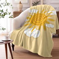 Abstract Sunny Throw Soft Flannel AC Blanket Lightweight Summer Nap Throw Cozy  Blanket for Sofa Bed Travel Home 100cmx150cm