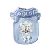 Summer Breathable Dog Vest for Chihuahua Soft Cute Rabbit Pattern Frill Tops Cat Pet Clothes Summer Dogs Wearable Fashion (Blue,XS（old）) mėlyna