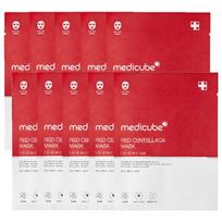 Medicube Red Centellaca Mask Sheet Set (25ml x 10ea) – Calming Soothing Face Mask, Daily Skin Comfort Care