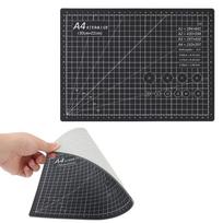 A4 Size Double Sided PVC Cutting Mat, Self Healing Non-slip Work Pad for Craft Making, Sewing, Quilting and Art Projects rožinė/violetinė