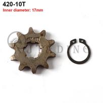 Front Engine 420# 17mm 20mm 10T-19T Toothed Sprocket & Fixed Plate Lock For Dirt Pit Monkey Dax Bike Go Kart ATV Quad Motorcycle
