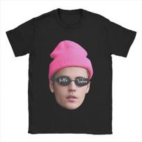 unisex Justino Bieberio marškinėliai Medvilniniai viršutiniai drabužiai Vintažiniai trumparankoviai O formos iškirptės marškinėliai Didelio dydžio marškinėliai S įvairiaspalvis
