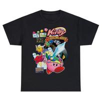 Kirby The Amazing Mirror T Shirt Daily Japanese Anime Harajuku Short Sleeve Cotton T-shirt Streetwear Vintage Casual Unisex Tops S įvairiaspalvis