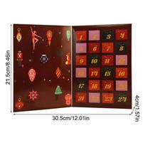 24 Days Refillable Christmas Advent Calendar with Treat Boxes, Holiday Countdown for Home Decor & Family Activities for Kids L raudona