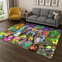 Music Game My Singing Monsters Cartoon Carpet Rug for Bedroom Living Room Sofa Playroom Doormat Home Decor,Kid Area Rug Non-slip 40x60cm