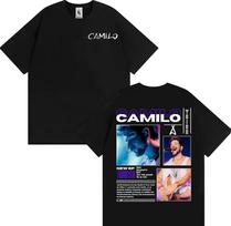 Singer Camilo Tribu Album Tour 2025 Graphic T-shirts Men Women Harajuku 90s Vintage Gothic T Shirt 100%  Overd T-shirt#Color S įvairiaspalvis