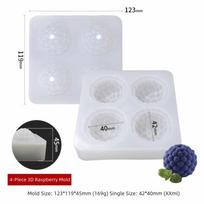 DIY Raspberry Fruits Mousse Cake Mold Silicone Non-Stick Baking Cake Molds Reusable Flexible Mousse Dessert Mold Fruit Moule