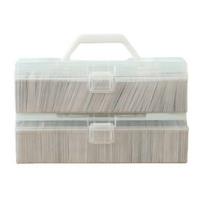 PP Game Card Organizer Transparent Flip Lid Trading Card Storage Box Portable Handheld Toploader Storage Box Home