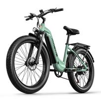 JOOOBIKE JOO1 45KM/H Elektrinis dviratis 1000W Variklis 48V17.5Ah Paslėpta Baterija 26*3.0 Storos Padangos Elektrinis Dviratis Hidrauliniai Diskiniai Stabdžiai Elektriniai Dviračiai JOO1 45KM/H žalia