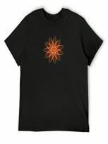 Fractal Flower - Red T-Shirt Short Sleeve Tee Kawaii Clothes Vintage Graphic Tee unisexs Funny T Shirts S įvairiaspalvis
