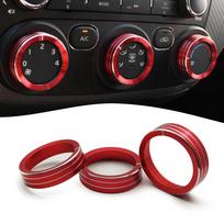 Elevate Your For Kia Forte 2014 2018 With Red Aluminum Car Console Air Conditioning Knob Cover High Quality Perfect Fit China Mainland