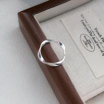 Sterling Silver S999 Mobius Strip Ring for Women - Light Luxury, Simple, Adjustable, Unique Design. Open Adjustable sidabras