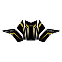 For Benelli TRK 502-502X Fuel Tank Area Protection Stickers Kits Of Motorcycle Accessories Decoration 3M Back Glue Refit Decals