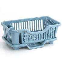 Kitchen Drain Rack Dishwasher Plastic Storage Box Water Filtering Dish Plate Bowl Holder Countertop Utensil Organizer balta