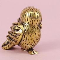 1 vnt. Retro Paukščio Gyvūno Figūrėlės Mini Pelėdos Statulėlė Metalas Žalvaris Arbatos Augintinis Stalo Ornamentas Namų Dekoravimo Aksesuarai Miniatiūros Amatai