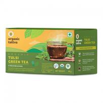 Žalioji arbata su Tulsi (20 pak., 2 g), Ekologiška Tulsi žalioji arbata, ekologiška tatva