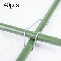 40 Pieces Plant Cages Connectors Connecting Buckles Accessories Steel Buckle Stable Diameter 20mmx20mm