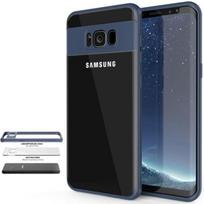 Protective Case - E.F.CONNECTION - Samsung Galaxy S8 Plus - Silicone - Shockproof - Matte Navy Blue
