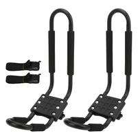 Kayak Roof Rack J Shaped Bar Rust Proof Metal Canoe Carrier Car Top Mount for Surfboard Sailboat