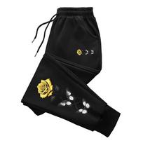 Flower Printed Women's Sweatpants Urban Fashion Drawstring Loose Jogger Pants Female Home Outdoor Casual Sporty Comfort Trousers S juoda