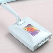 Carpet Floor Sweeper Cleaner Hand Push Automatic Broom for Home Office Carpet Rugs Dust Scraps Paper Cleaning with Brush mėlyna