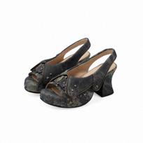 Fashion New Retro Distressed Open-Toe Sandals Girls' Hot Girl Style Waterproof Platform Thick Heel Fashionable High Heels 35