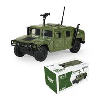 1/64 Hummer H1 Karinė Armijos Transporto priemonė Miniatiūrinis Modelis Cinko Lydinio Žaislinis Automobilis Laisvai Besisukantys Ratukai Metalinis Liejinys Kolekcija Dovana Vaikams žalia