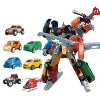 7 IN 1 Tobot Transformuojamas Robotas į Automobilį Žaislai Korėjos Animacinių Filmų Broliai Anime Deformuojamas Automobilis Lėktuvas Žaislai Vaikams Dovana
