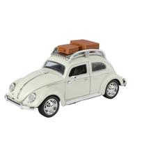 Kelioninė versija 1/32 Volkswagen Beetle lydinio klasikinio automobilio modelis Metaliniai modeliai Retro transporto priemonės Automobilio modelis Garso ir šviesos modeliavimas Vaikų dovanos balta
