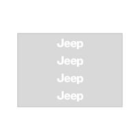 4 vnt. Automobilio durų rankenėlių lipdukai Padangų galinio vaizdo veidrodėlio lipdukai Jeep Renegade Compass Grand Cherokee Wrangler Jk Gladiator balta