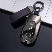 Metalinis automobilio rakto dėklas Dangtelis Korpusas C E S klasės GLC W206 W223 W214 E300 C260 C300 S450 S500 S400 Pultelio Aksesuarai juoda