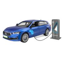 Simuliacinis Metalinis 1/35 Skoda Superb EV Automobilio Modelis Su Garsu ir Šviesomis Vaikams Berniukams Metalinis Žaislinis Transporto Priemonė Dovana Kolekcija Miniatiūrinis Automobilis mėlyna