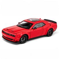 1/24 Dodge Challenger SRT Hellcat Redeye Electroplating Sports Car Alloy Diecast Model Car Collection Hobby Decorations Display raudona