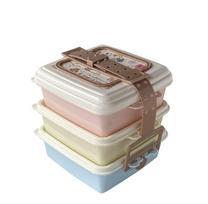 Snoopy Bento Stackable Picnic Square 3 920ml x PEANUTS SNOOPY HIS Made in Japan T-World Box, Case, (Small), Tiers, 3, & FRIENDS,