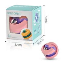 Orbit Ball Fidget Toys Decompression Anxiety ADHD Stress Relief Spinning Toy Beads Track Ball Gifts Kids Adults